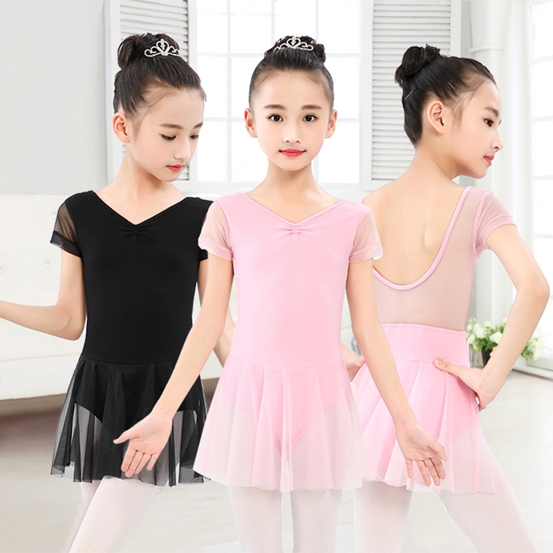 Robe de danse de Ballet pour filles, vêtements de danse pour enfants, justaucorps,