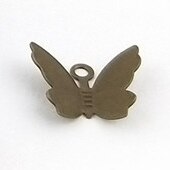 BoYuTe 100Pcs 11*13MM Schmetterling Charms Diy Hand Made Metall Messing Zubehör Teile für Haar Schmuck Machen: Antike Bronze überzogen