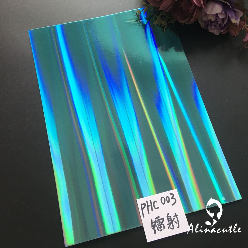 6 colors x 2sheet Cardstock Paper Card Stock Colours Shades Holographic A4 250gsm Scrapbooking paper pack craft pad Alinacraft