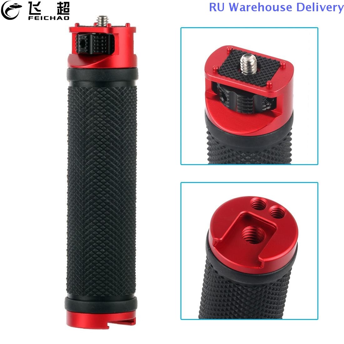 Gimbal Handle Grip 1/4" 3/8" Cold Shoe Mount for Zhiyun WEEBILL S / LAB Stabilizer Handgrip for Monitor Microphone Mobile Phone