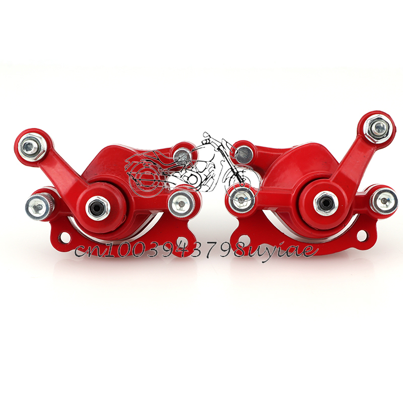 Främre bakre skivbromsbelägg för 43cc 47cc 49cc mini moto barn atv fyrhjuling mini moto pit dirt pocket bike bensin scooter delar: Grön