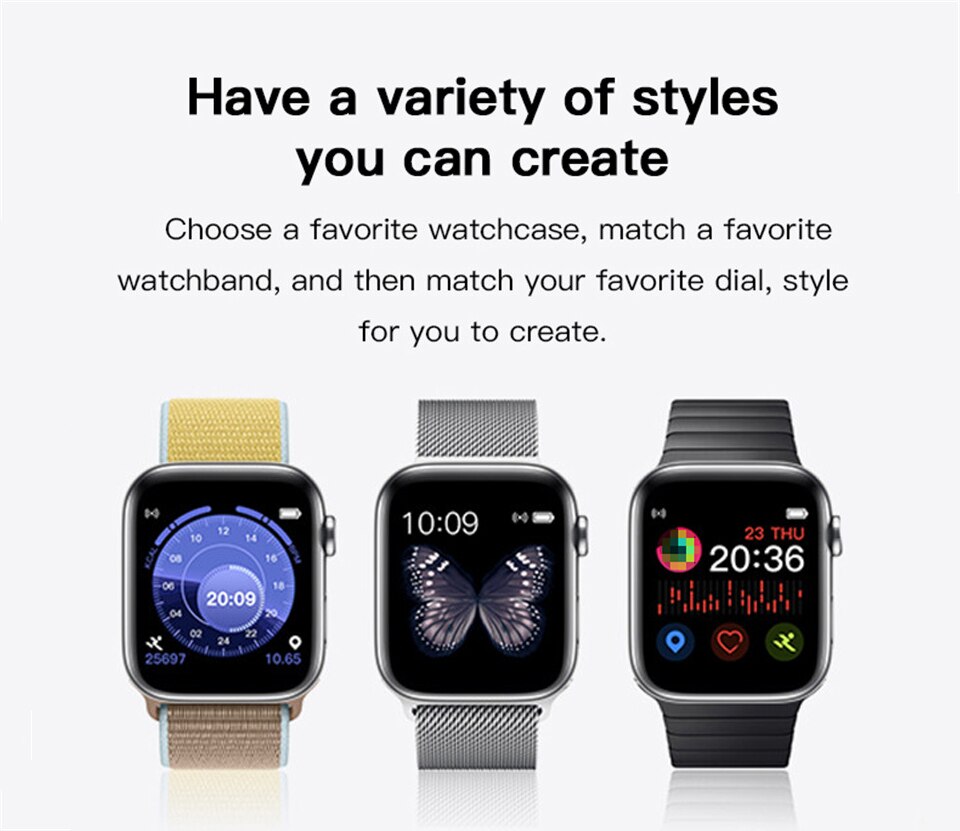IWO 10 IWO 11 X6 IWO 1:1 Bluetooth Smartwatch Relógio Inteligente de Freqüência Cardíaca Relógios Horas para IOS Iphone 6 6S 7 8 9 X Max Samsung Xiaomi