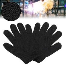 1 paar Zwarte Anti-slash Steekwerende Beschermen Wanten Draad Veilig Slager Handschoenen Tuingereedschap Beschermende Gears
