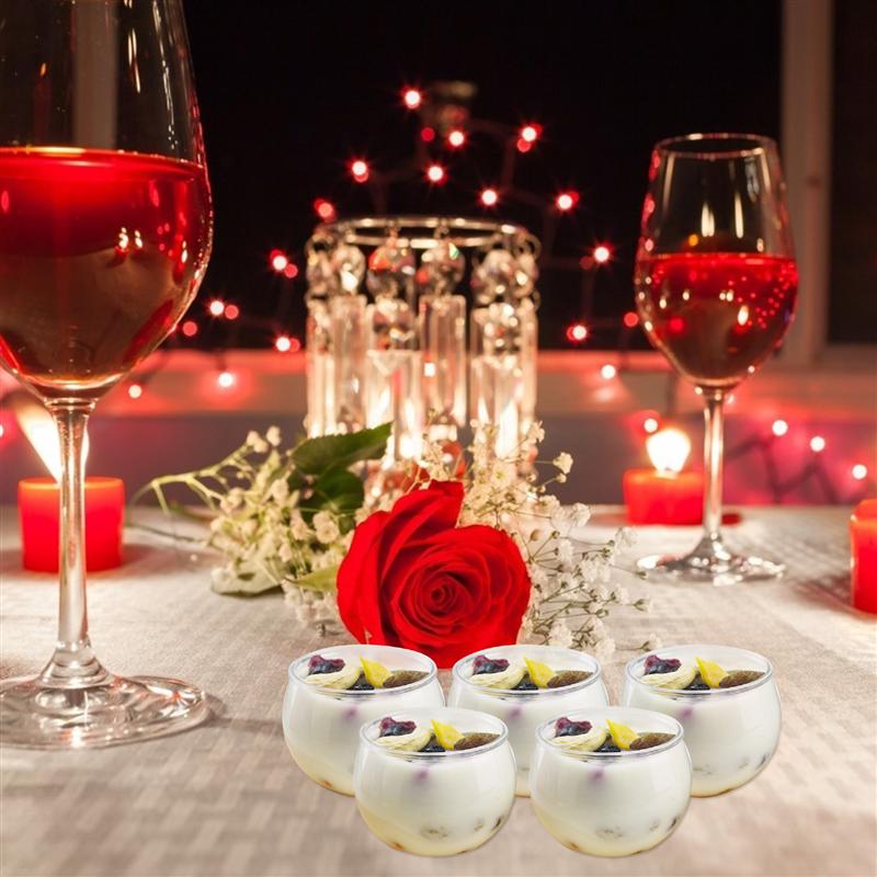12Pcs 75ML Dessert Display Cups Simple Cupcake Cups Dessert Cups Reusable Drink Cups Transparent