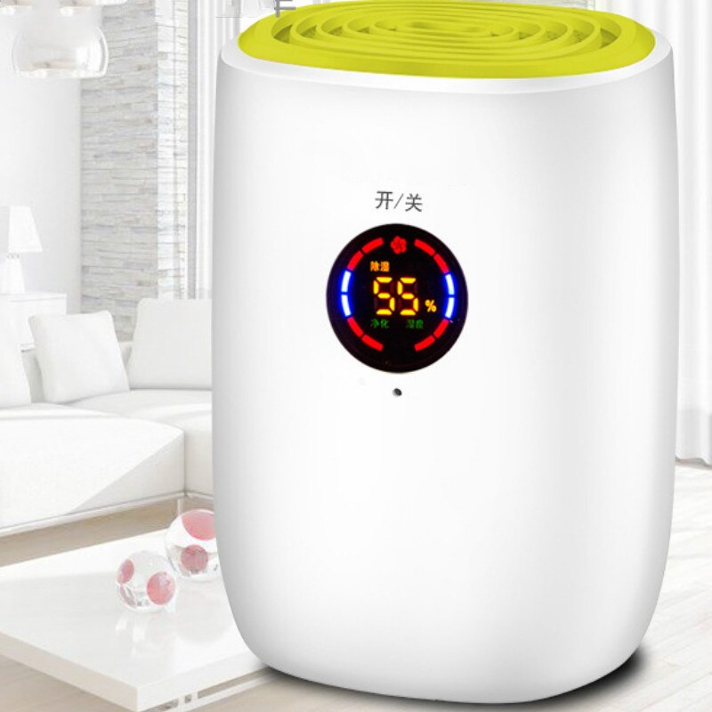 Draagbare Elektrische Luchtontvochtiger Met Automatische Uitschakeling Functie En Led Indicator Lucht Ontvochtiging Functie 110-240V