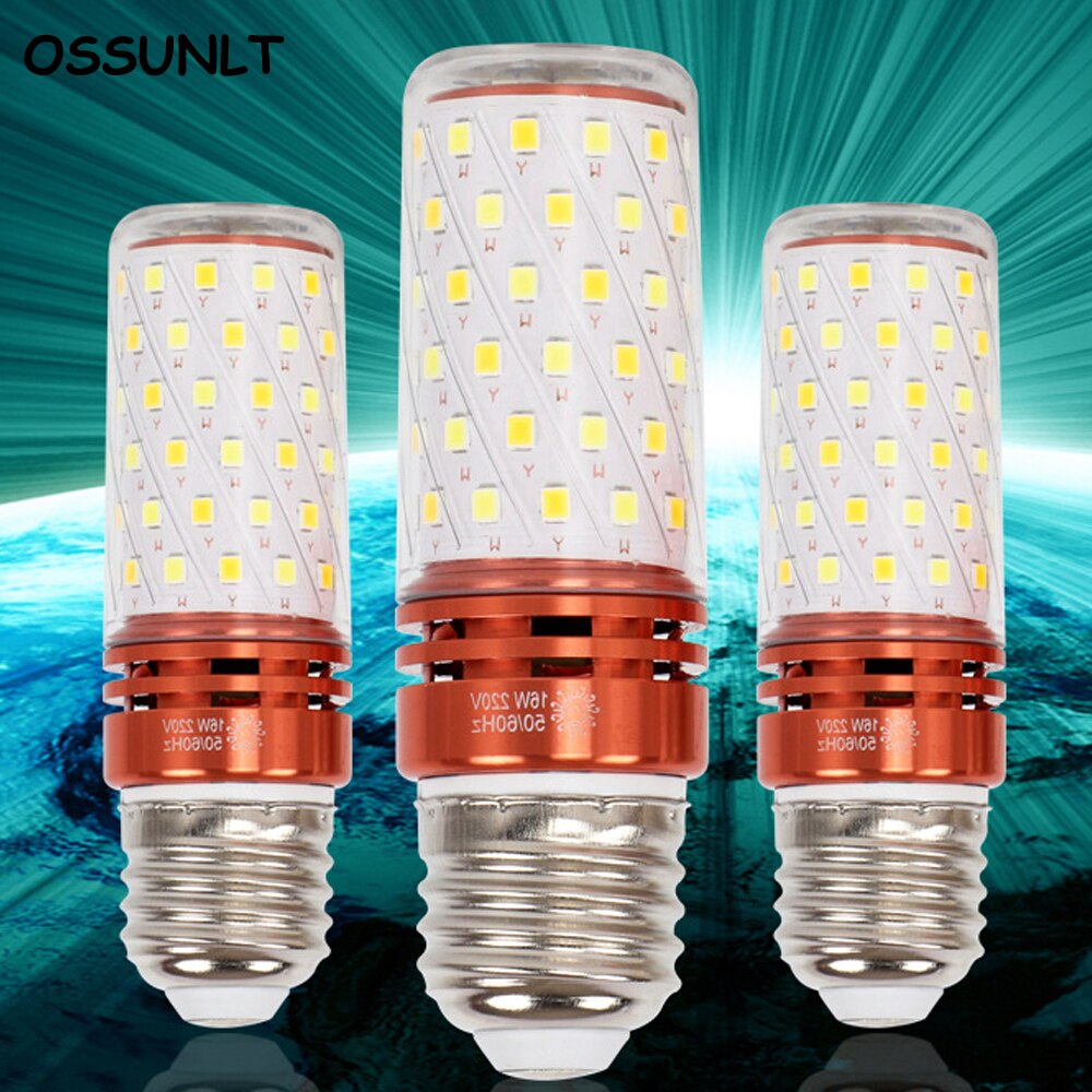 Ampoule LED E27, 16W, 220V, lampe LED, blanc /blanc froid, E14, pour salon, plafonnier, lampe de chevet
