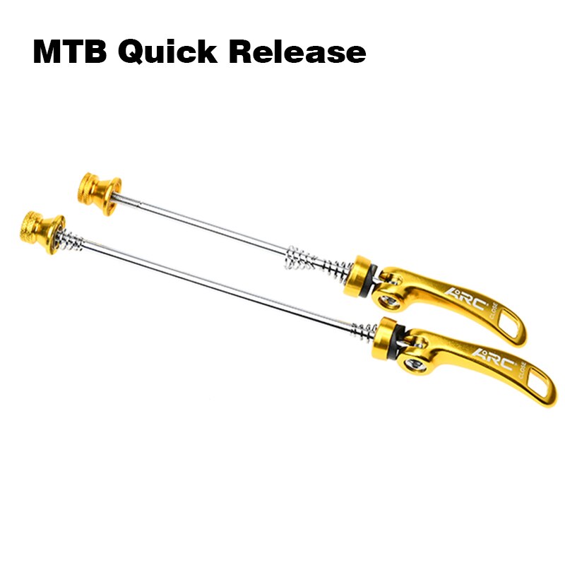 Arc 1 Paar Mtb/Racefiets Hub Quick Release Staal Spiesjes Aluminium Mult-Kleur Mountainbike Hub spiesjes Fiets Deel: Gold QR001