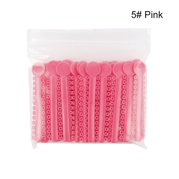 Y & W & F 40 pcs/pack liens de Ligature élastomère dentaire orthodontie élastiques bandes de caoutchouc soins des dents couleur vive soins buccaux: Or