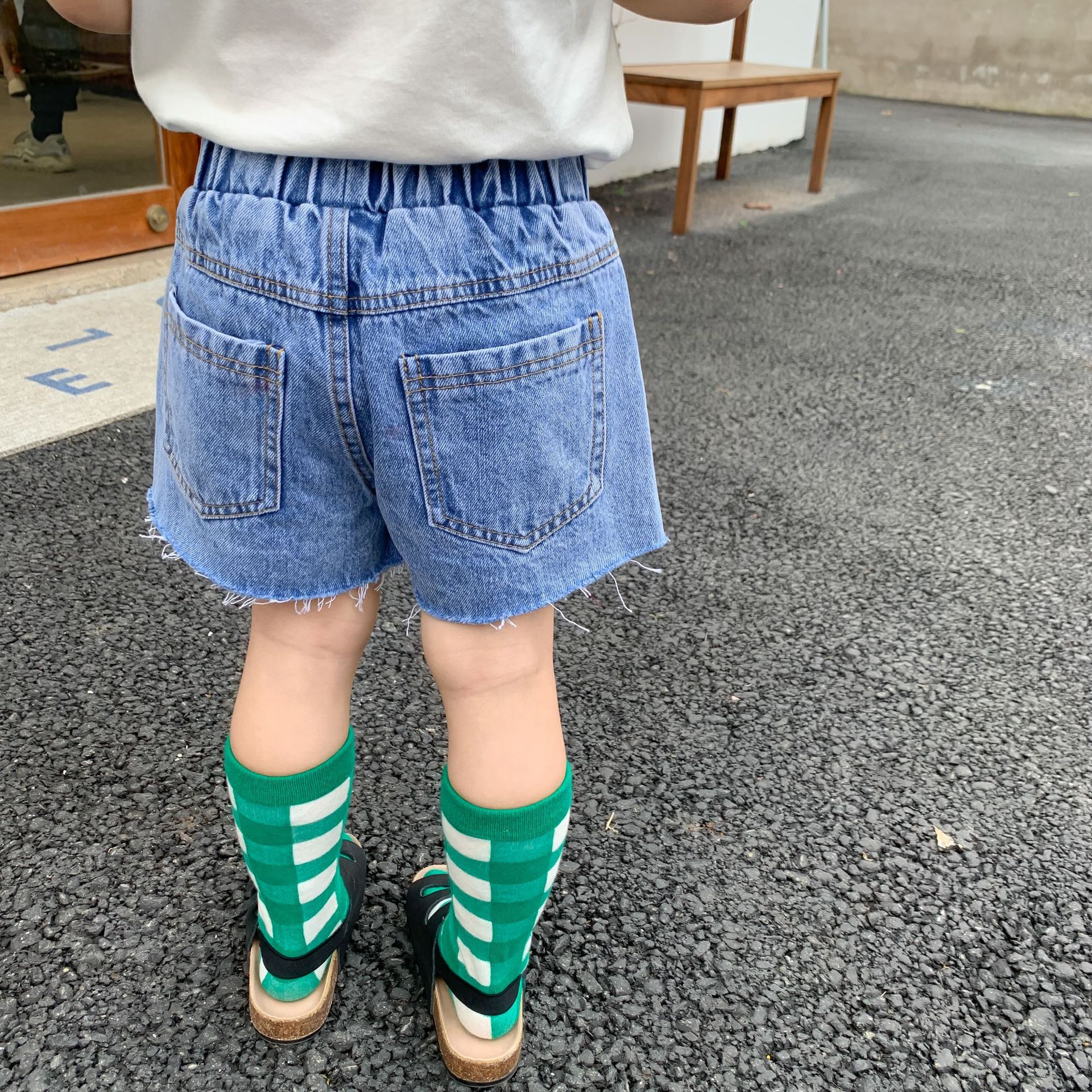 Kinderen Jeans Shorts Zomer Kinderen Meisjes Liefde Print Leuke Shorts Baby Casual Koreaanse Denim Shorts Voor Meisjes Baby zomer Broek