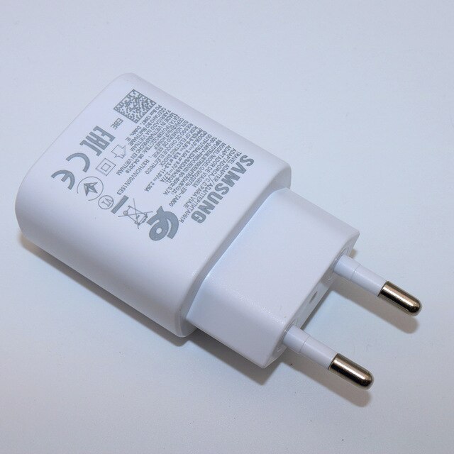 Samsung Note10 25W chargeur super rapide voyage Usb PD PSS adaptateur de Charge rapide EP-TA800 pour Galaxy Note 10 S10 S9 plus mi9 k20: Only white EU