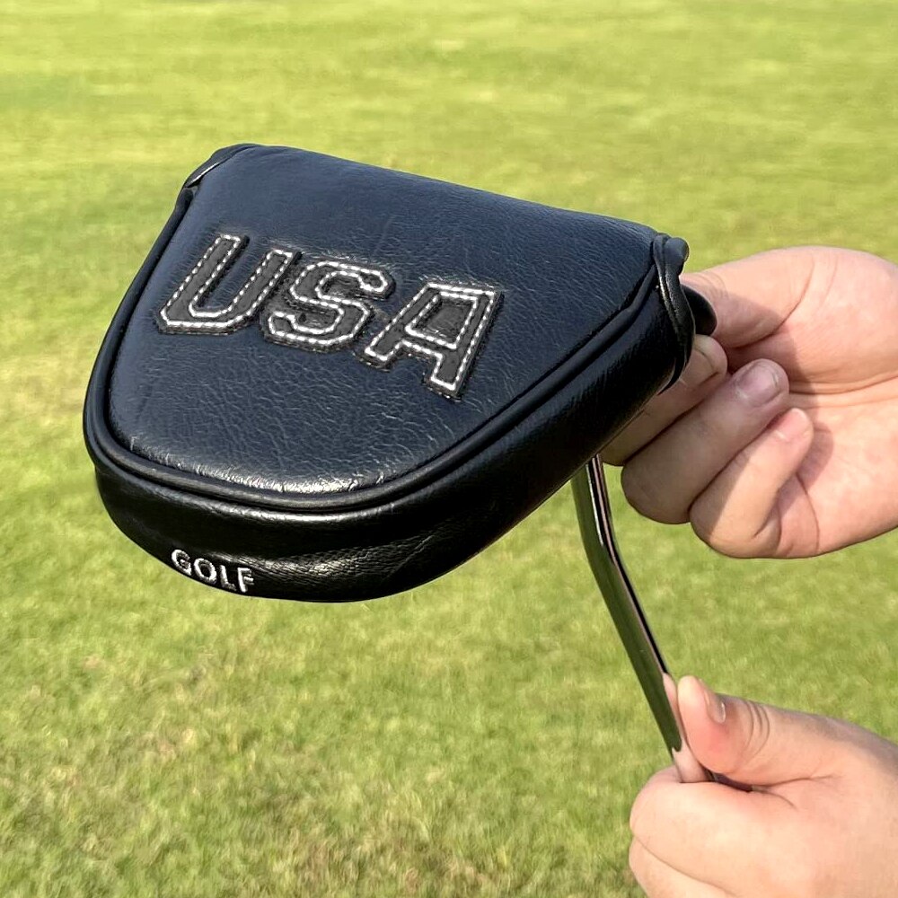 Golf Fahrer Kopf Abdeckungen, Golf Fairway Headcover Abdeckung, golf Holz Headcovers USA Rettungs Schwarz Kühl Dicke Leder Gut-Made