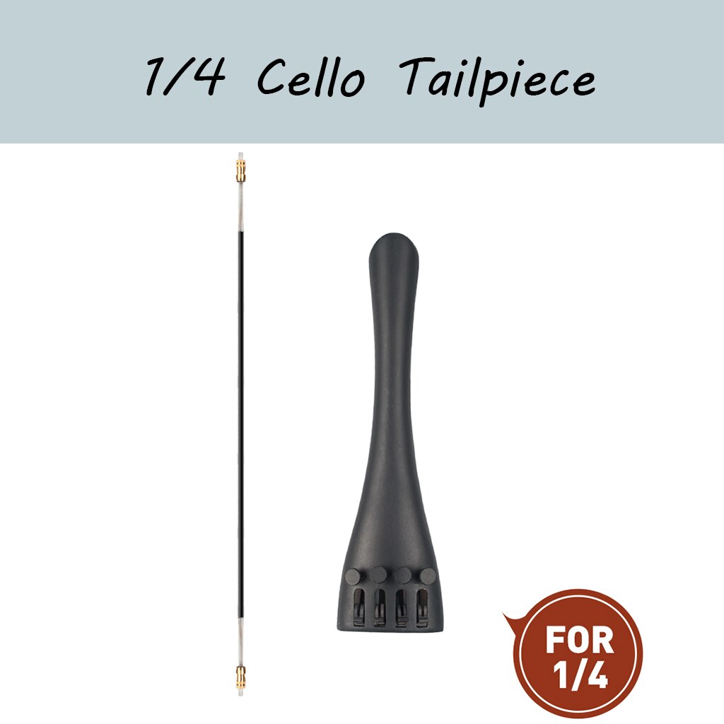 Cello Tailpiece 1/4 Aluminium Alloy W/ Tail Gut