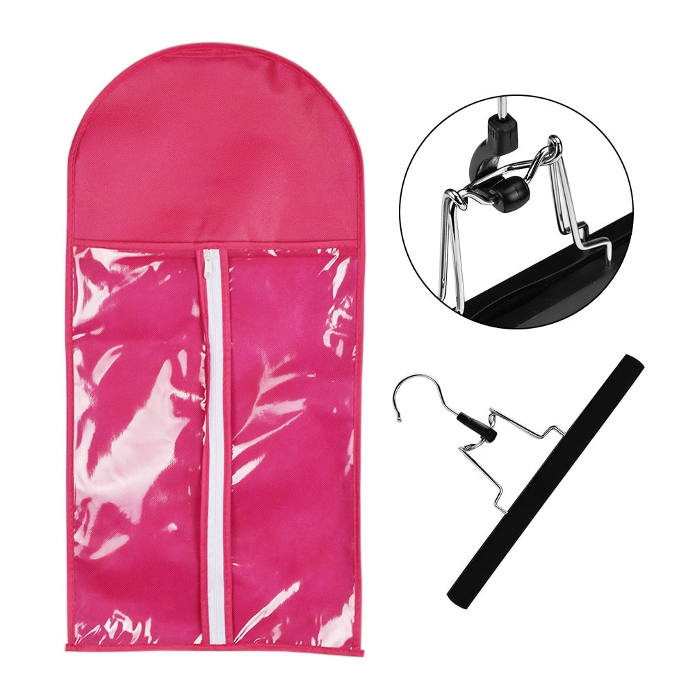 Perücke Lagerung Tasche Holz Perücke Aufhänger Staub Tasche Perücke Schutz Haar Styling Werkzeug Wasserdicht Und Staubdicht Für Haar Verlängerung