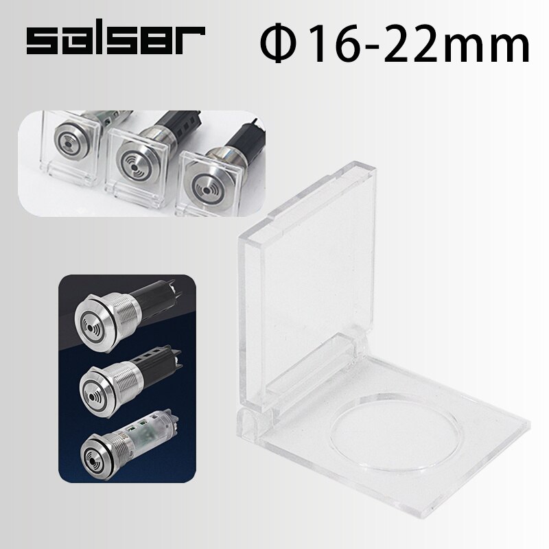 Plastic Protective Transparent Cover For 16/19/22mm DIY Metal Buzzer Indicator LED Flash Light Button Switch A Burglar Alarm
