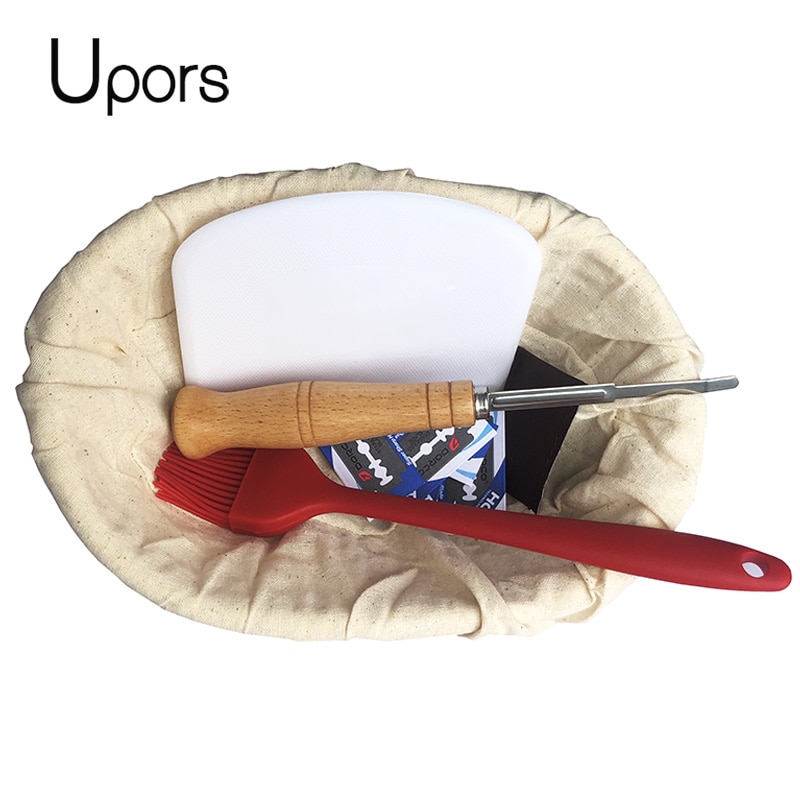 UPORS Natural Bread Proofing Basket Rattan Oval Wicker Sourdough Dough Fermentation Banneton Bread Basket
