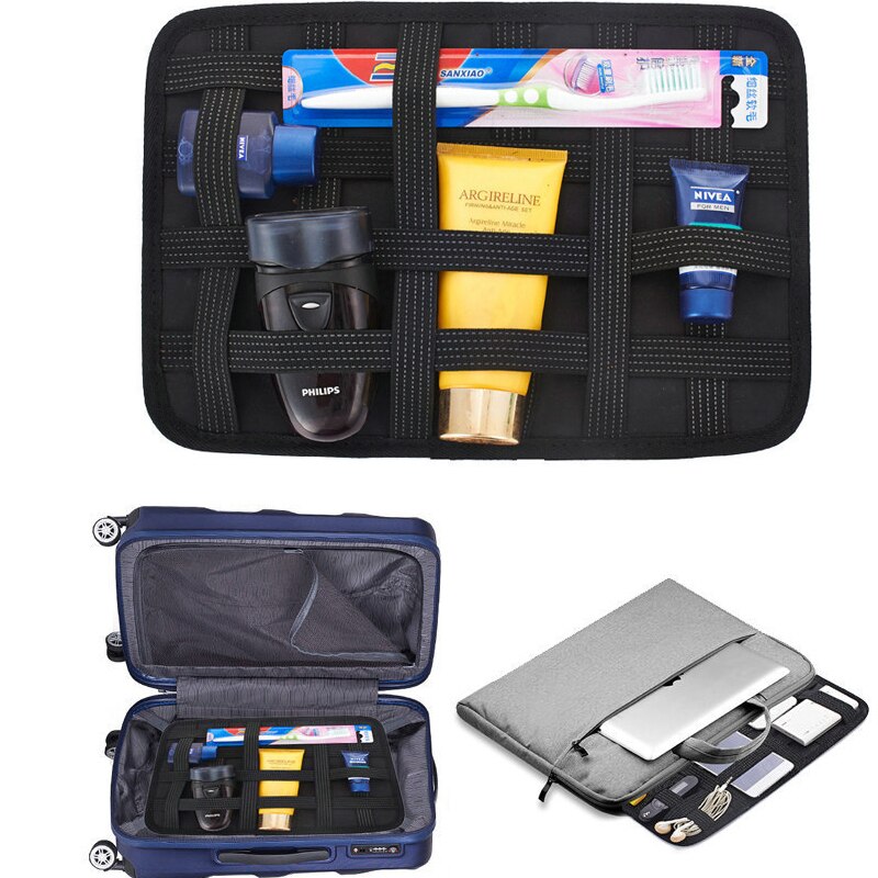 Accessoires de voyage tableau de rangement élastique numérique panneau organisateur de voyage multifonction viaje panneau élastique organisateur