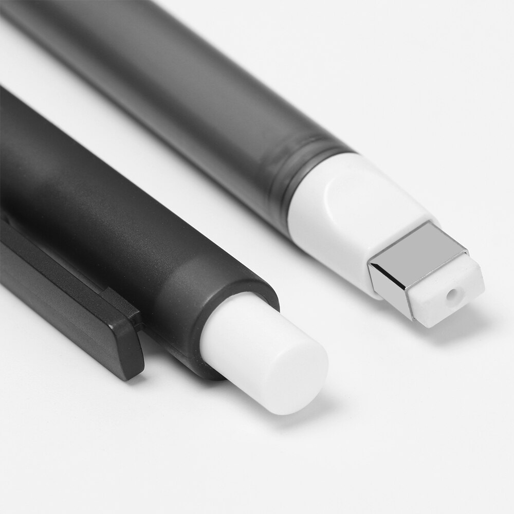 1pc Drawing Eraser Push Erasers Set Rubber Pen-shaped Refill Automatic telescopic Rubbers Stationery Learning