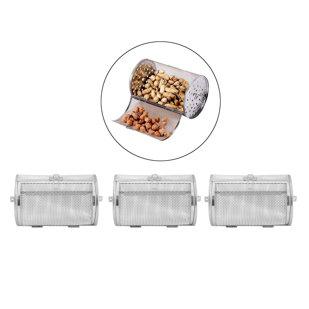 3x rustfrie ovnkurv kaffebønner bakerot rotisserie grillbur
