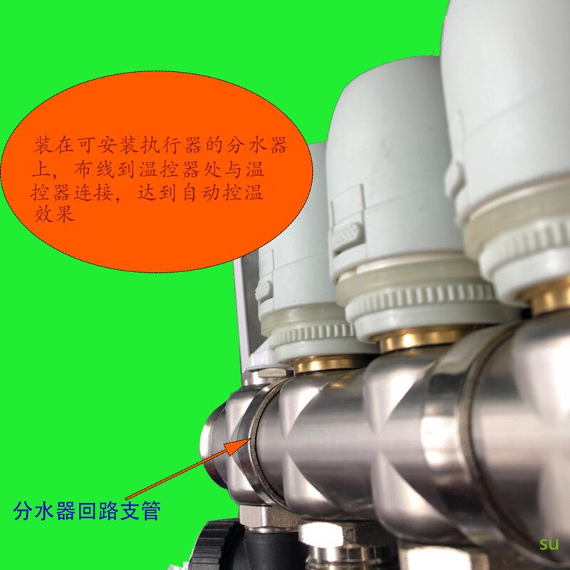 Vloerverwarming Klep Nc/No Ac 230V Elektrische Thermische Actuator Spruitstuk Voor Vloerverwarming Thermostaat