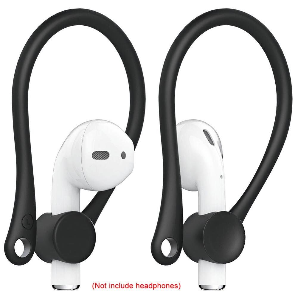 2 kpl langattomat langattomat bluetooth-langattomat kuulokkeet, korvakuulokkeet, kuulokkeiden suojuksen pidike, urheilua ehkäisevät korvanauhat ilmapalloille 1 2: Musta