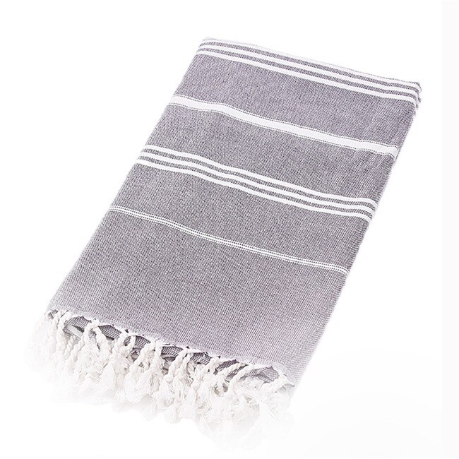 6 Colors Turkish Bath Towel With Tassels Thin Travel Camping Bath Sauna Beach Gym Pool Blanket Dropshiipping: Purple