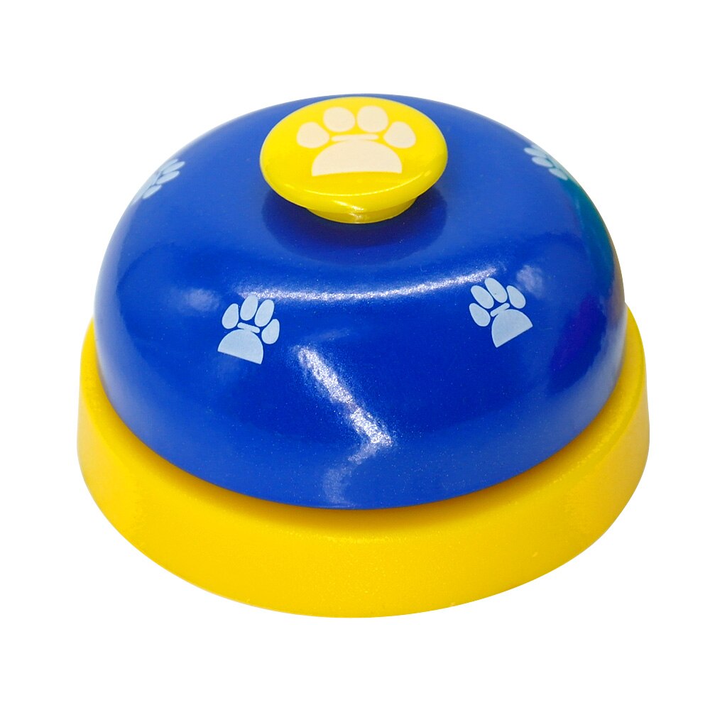 Dog Pet Call Bell Cat Feeding Ringer IQ Training Interactive Toy Pet Toys Eating Food Feed Reminder Called Dinner Bell: Blue