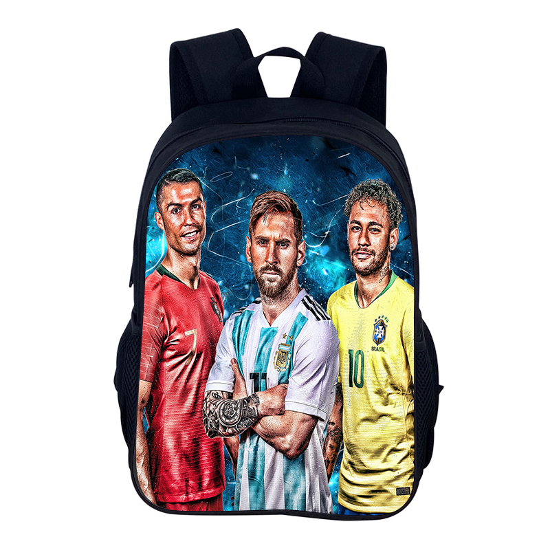 FußBall-Sportrucksack M-Messis Schultasche Jungen und Mädchen Sportrucksack Stern Spieler Schulrucksack Büchertaschen als bestes: Gold