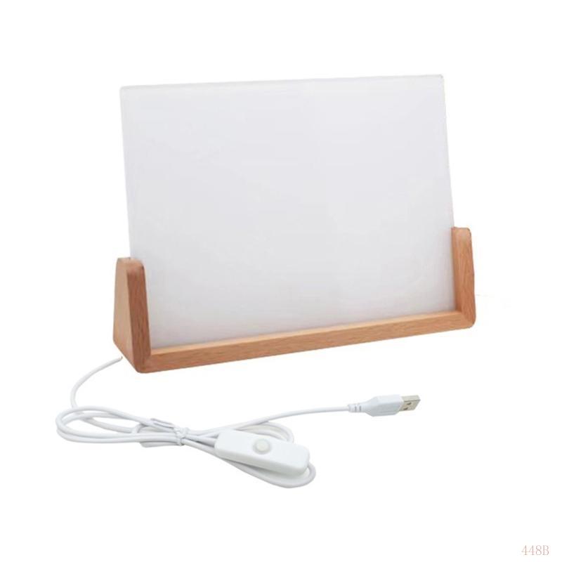 448b SUBLIMATION Cadre photo vierge en vierge avec lumière LED support support pour imprimerie machines à chaleur à