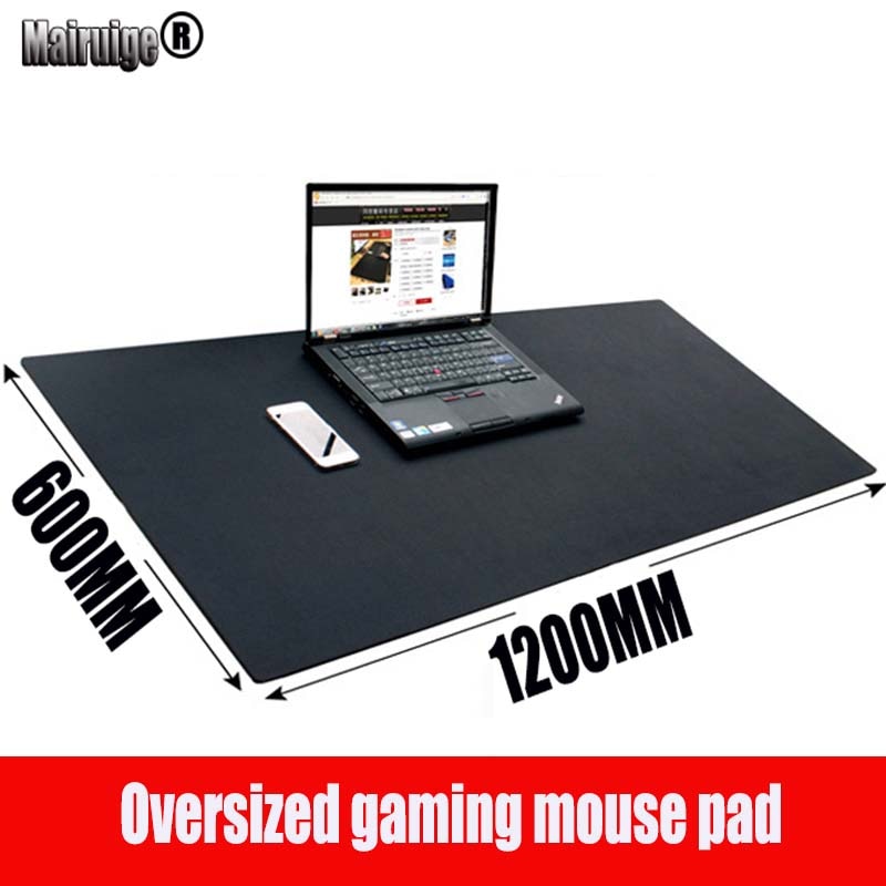 Mairuige brand 1200*600*3MM large size black gaming mouse pad PC digital mechanical keyboard laptop pad USB trackball speed mat