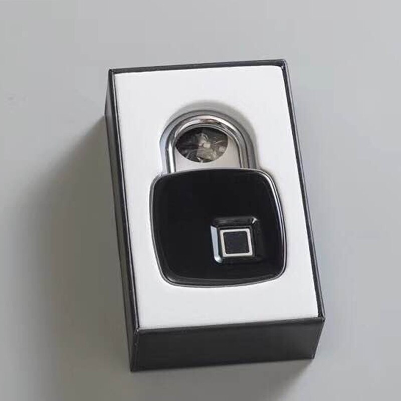 USB Rechargeable Smart Keyless Fingerprint Lock Unlock IP65 Waterproof Anti-Theft Security Padlock Door Mini Luggage Case Lock