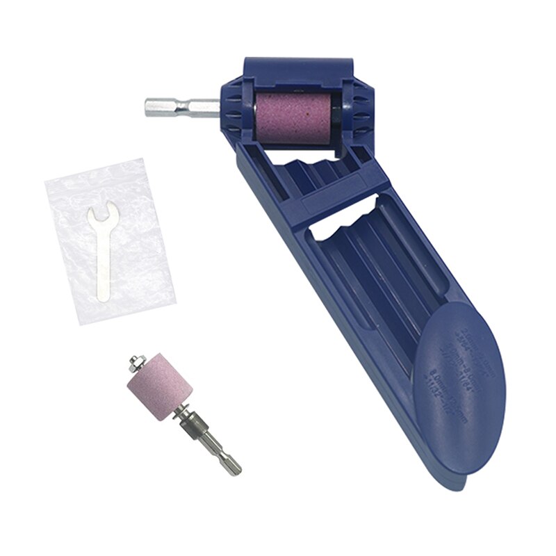 1 Set Corundum Grinding Wheel Drill Bit Sharpener Titanium Drill Portable Drill Bit Powered Tool Parts 2-12.5mm Portable: A