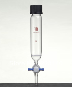 Peptide synthesis Vessel, Solid Phase, Capacity:10ml, Fritted Disc O.D.:15mm, Porosity:G3, GL thread Size:14