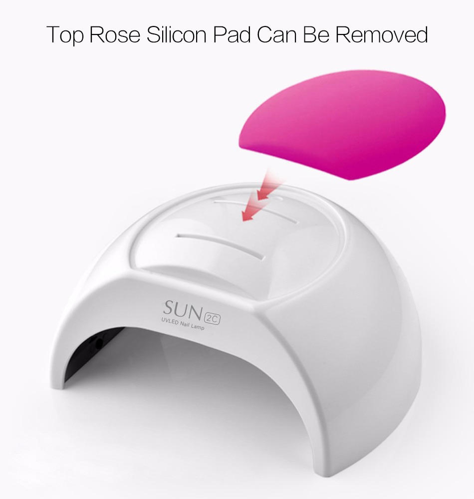 SUNUV-Lámpara LED de inducción automática para manicura, SUN 2C UV de 48W/80W/45W compatible con geles y 33 esmaltes