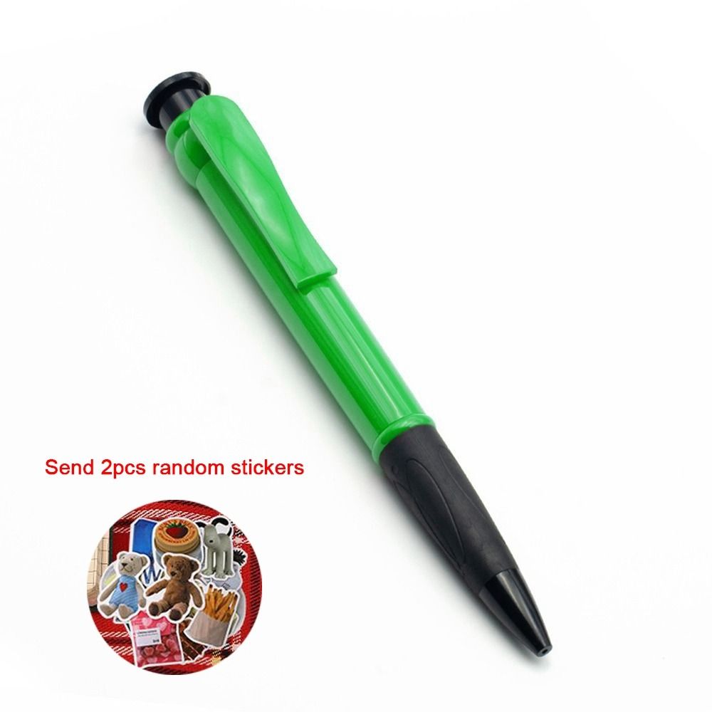 Plastic Big Ballpoint Pen Large Fun Oversize Writting Pen Props Toys Novelty Toy Huge Neutral Pen Stationery: green