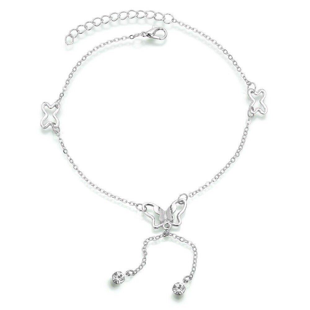 Yobest Estilo bohemio tobillera de cadena de pie esposas pulsera de tobillo para las mujeres Accesorios de playa: J50071