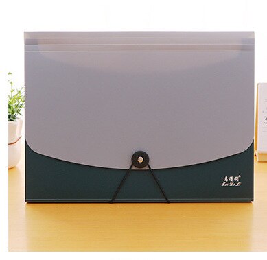 Simple Multi-layer A4 File Tray Magazine Folder Buckle Text bag note student papers Bag multi-layer File Box Office School: 001