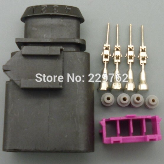 Shhworldsea 4 1 1717893 1.5mm j 0973804 1 0973704 automatische temperatuursensor stekker waterdichte elektrische draadconnector voor auto vrachtwagen: 1 set mannelijk