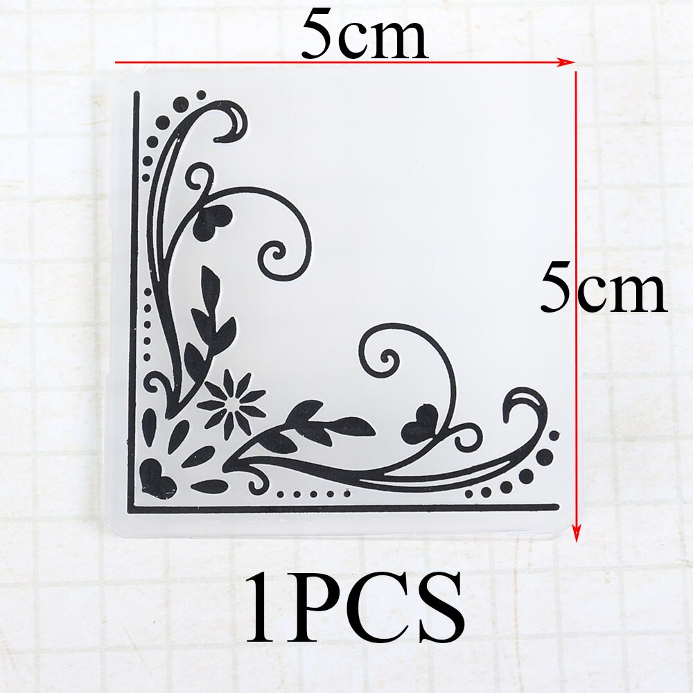 Bjergkæde frimærker plast prægning mapper diy scrapbooking papir kort gør håndværk skabelon: 1 stk blonder