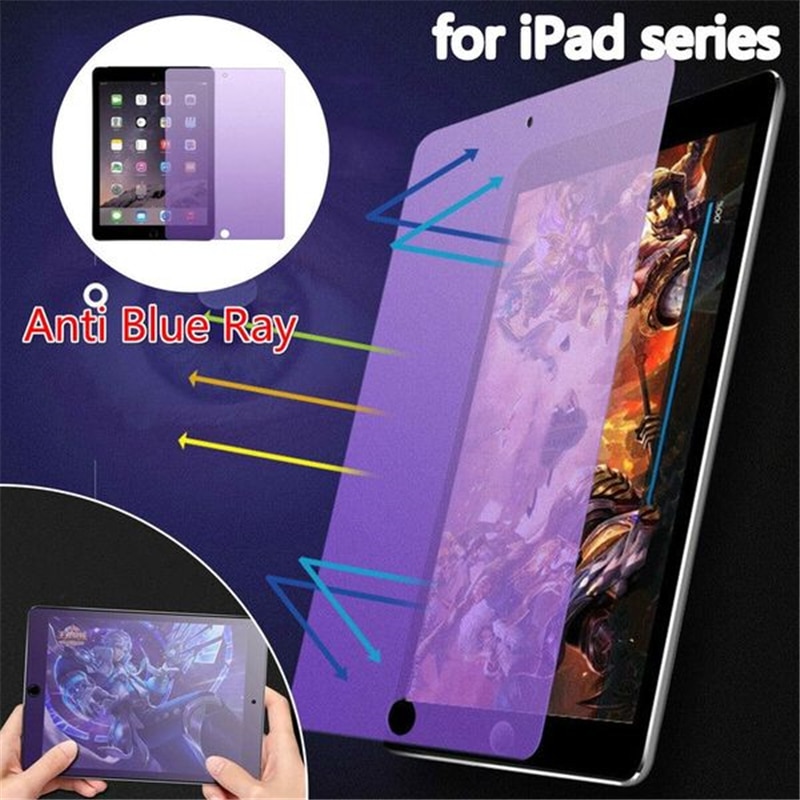 Anti blue-ray light tablet hærdet glas skærmbeskytter til apple ipad pro 10.5 10.2 11 tommer i pad air 1 2 9.7 mini 1 2 3 4 5