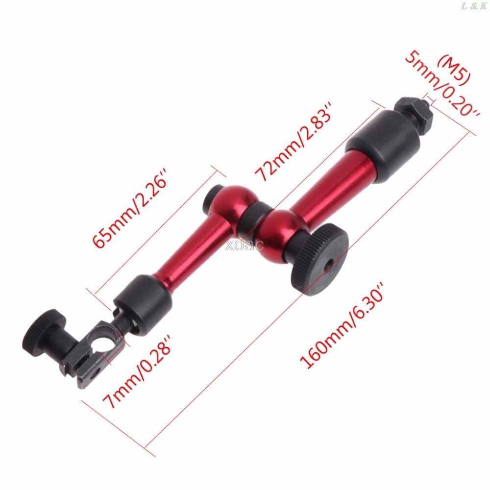 MAGT Magnetic Stand for Dial Indicator, Magnetic Base Holder Mini Universal Flexible Dial Indicator Magnetic Correction Meter Standard Indicator Tool