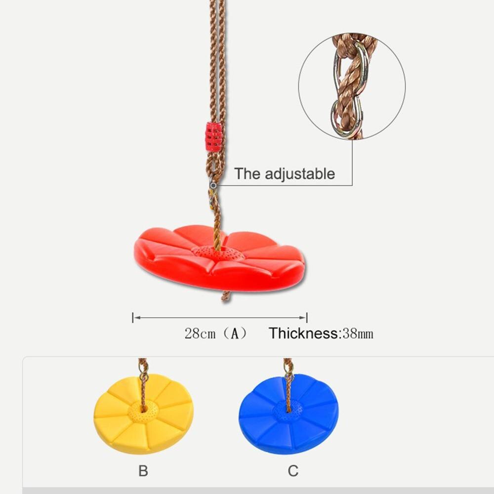 Siège d'oscillation de disque d'oscillation d'arbre de corde de disque d'enfants avec la corde de haute résistance