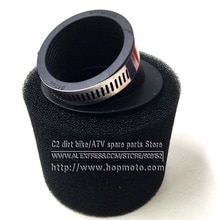 Sort 35mm 38mm 42mm 45mm 48mm bøje albue hals skum luftfilter svamp renser knallert scooter dirt pit cykel motorcykel kayo bse