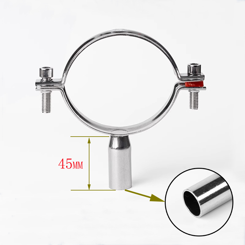 304 roestvrijstalen armatuur Pijpbeugel Lassen Waterleiding Vaste buisklem Ronde buisklem PVC-vergrendelingsklem 19-108 mm