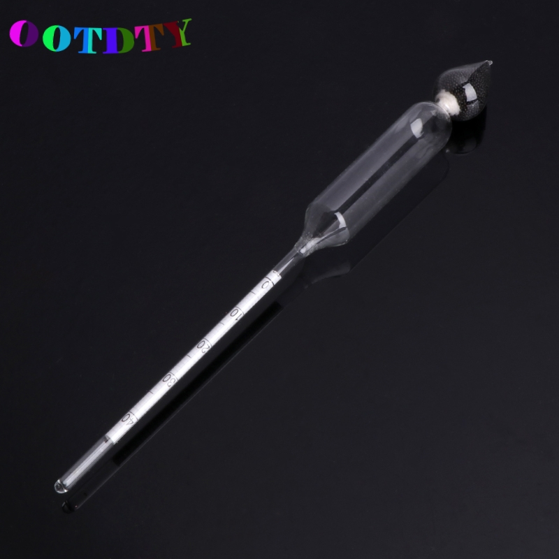Ootdty 3 stk/sæt 0-100%  hydrometer alkoholmåler tester sæt alkoholkoncentrationsmåler + termometerstøtte