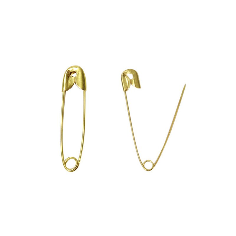 1728PCS 18mm 22mm Silver Safety Pins DIY Sewing Tools Accessory Iron Needles Safety Pin Brooch Apparel Accessories Saftey Pins: Gold / 18mm