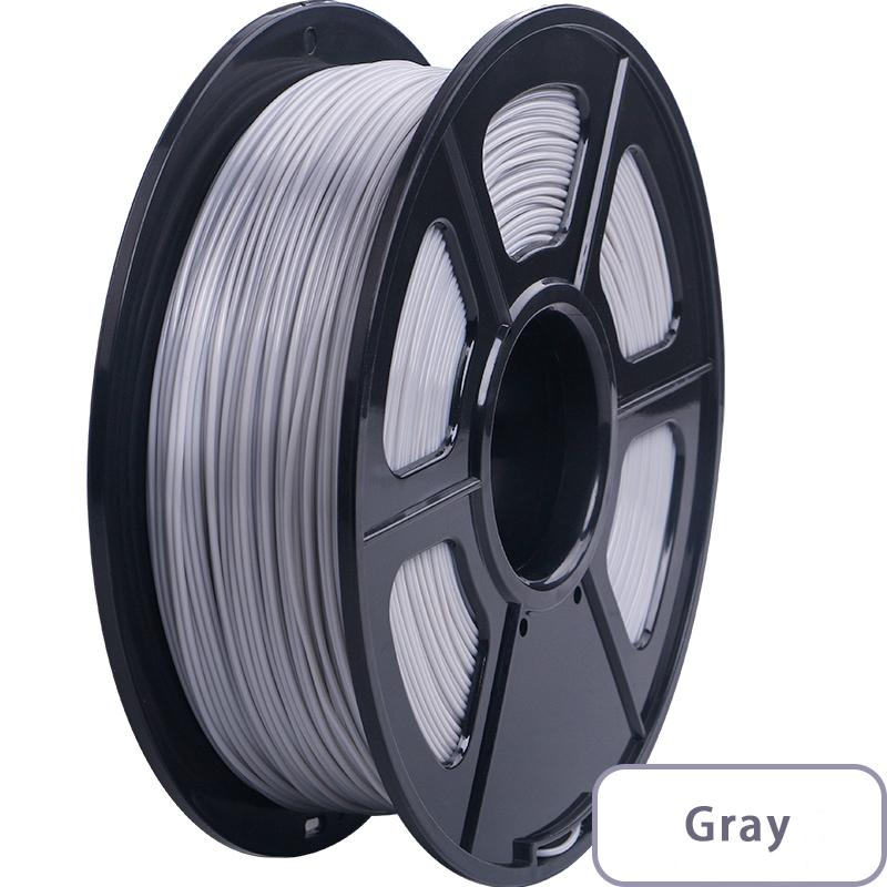 3D Printing Material 3D Printer PLA Filament 1.75mm Filament Dimensional Accuracy +/-0.02mm 1KG 343M 2.2LBS: gray