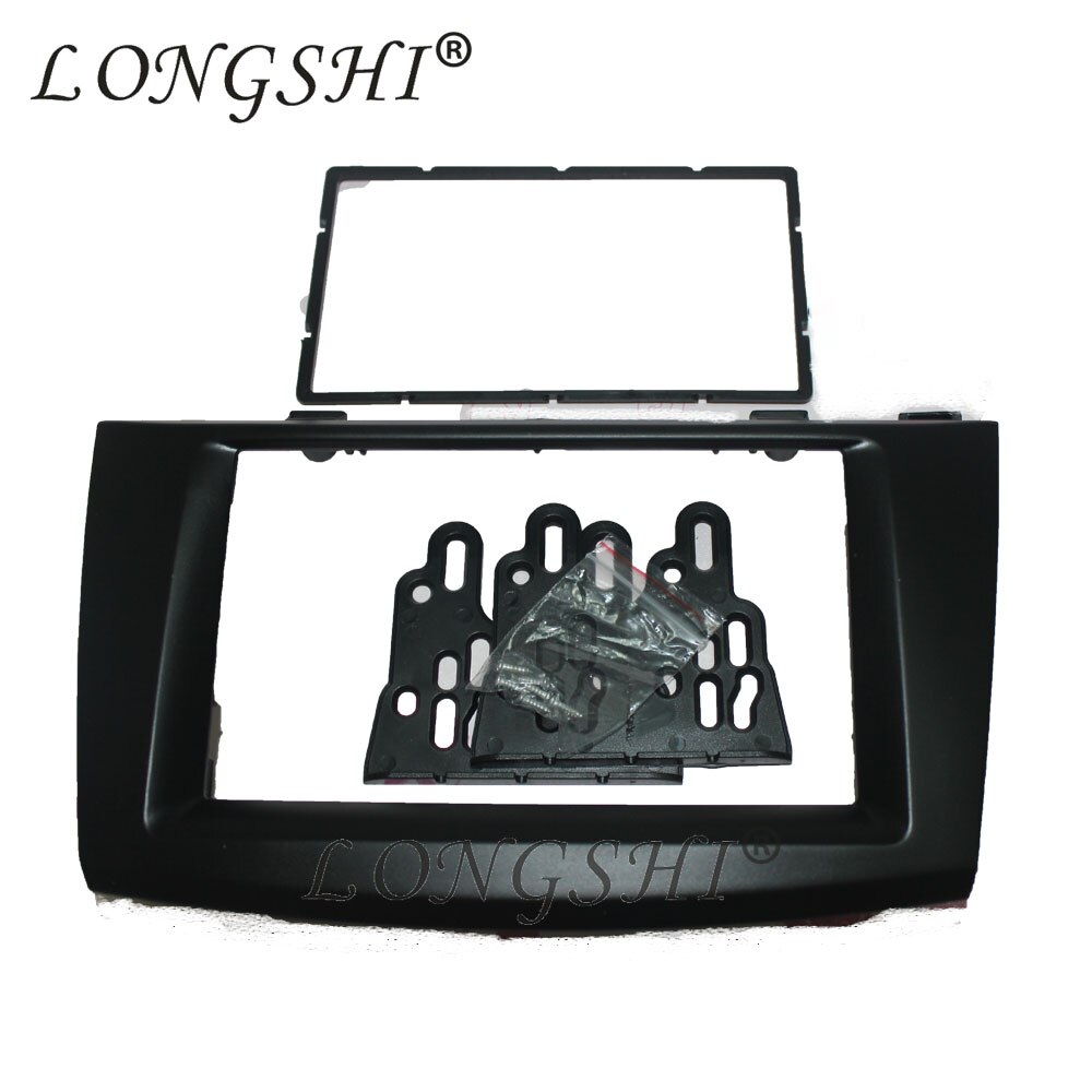 free shippinp Radio Stereo Panel for Mazda 3 Double DIN Fascia Dash Installation Trim Kit Face Plate Bezel 2din