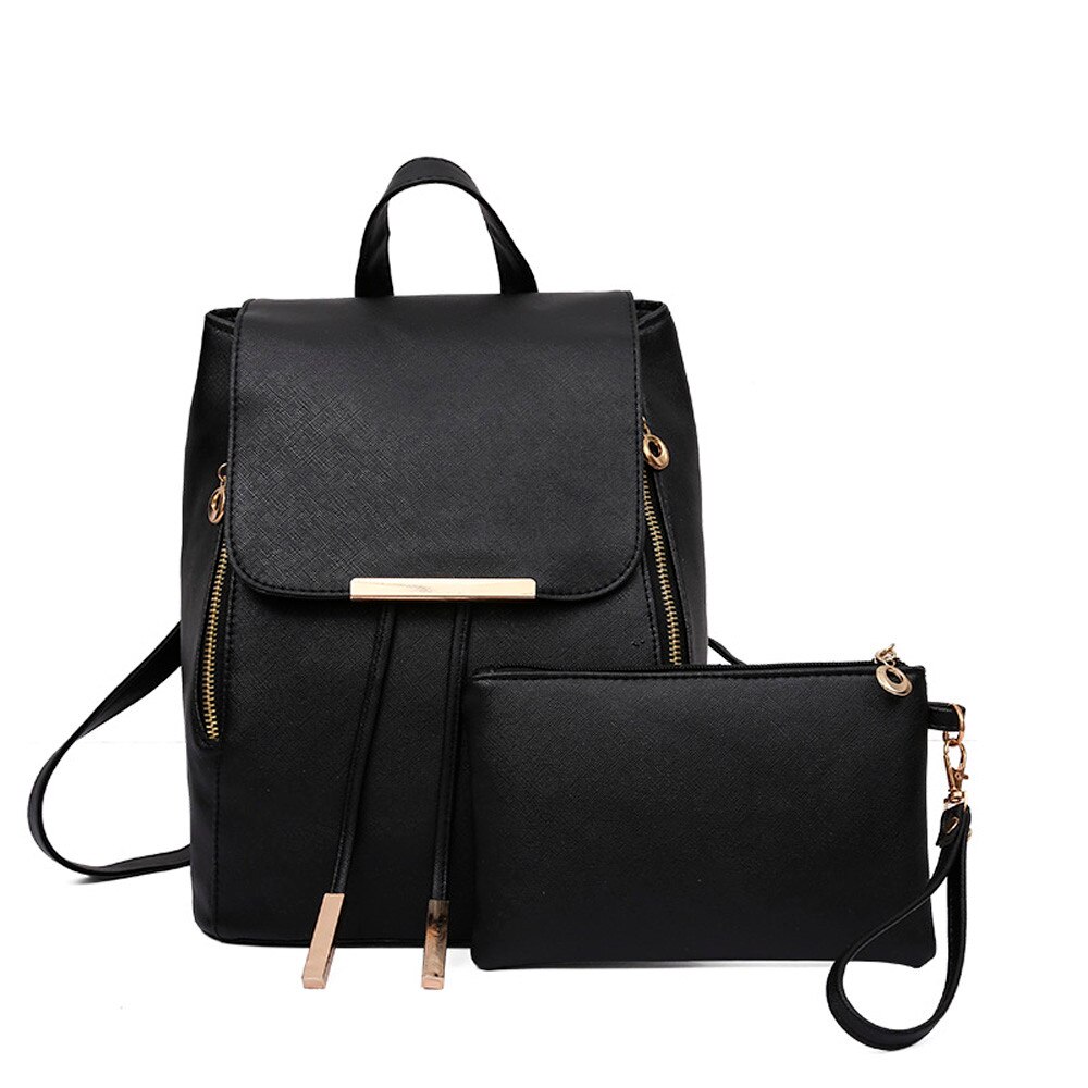 Mochila feminina de couro do plutônio mochilas femininas sacos de escola adolescentes mochila feminina mujer: Default Title