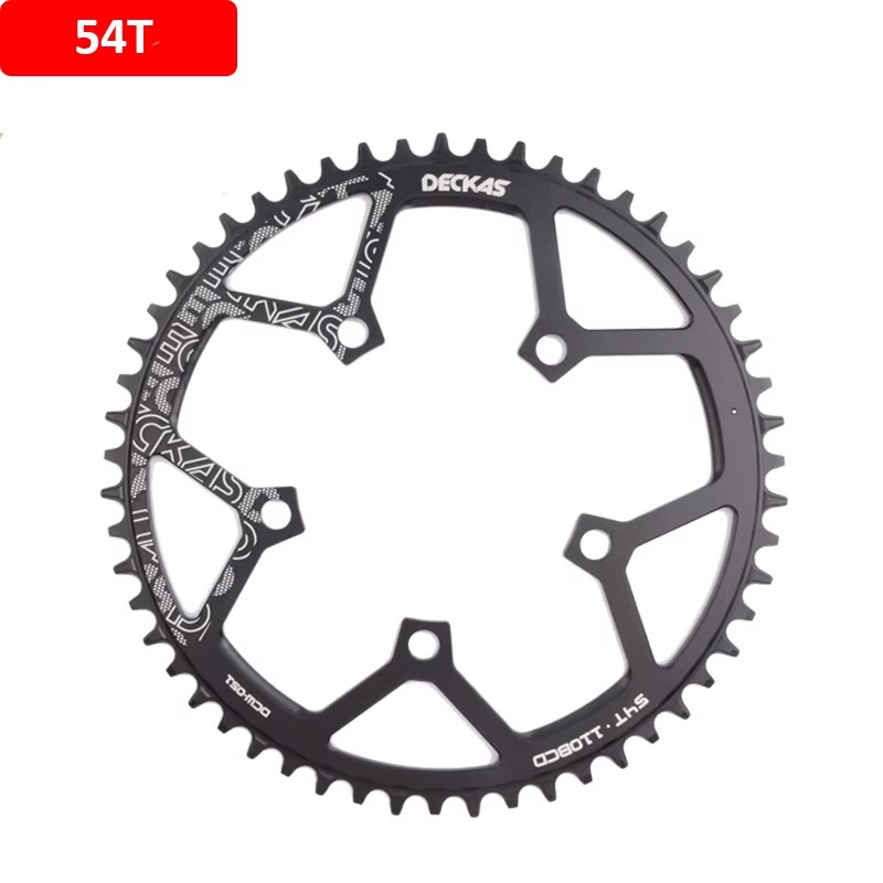 Deckas 110 bcd kettingblad fietskettingwiel voor shimano kroon rond zwart 36t 38t 40t 42t 44t 46 t 48t 50t 52t 54t fietsonderdeel: Roze