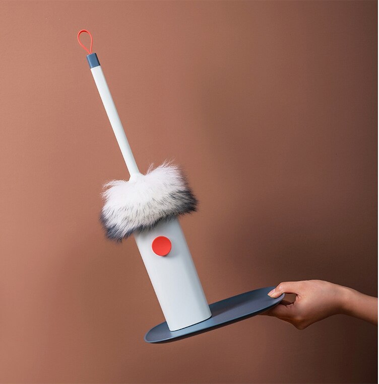 Plumero de plumas para limpieza del hogar, plumero no es fácil de perder el pelo, limpieza de lana, barrido de polvo, limpieza de cenizas, salud Zen: 4